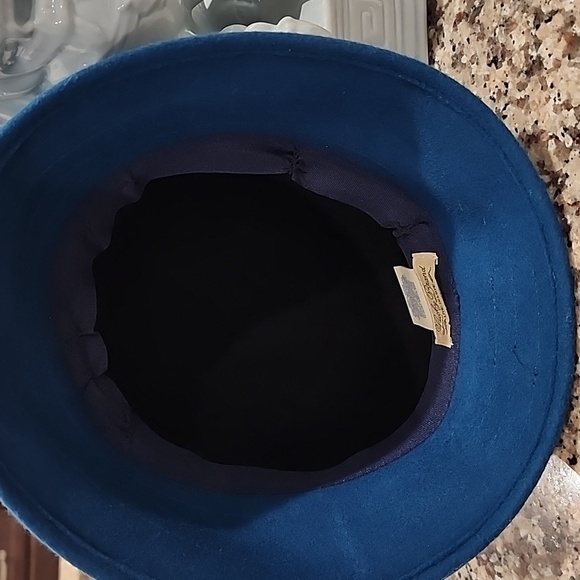 Lucky Brand 100% wool teal and black hat size small - Picture 3 of 5